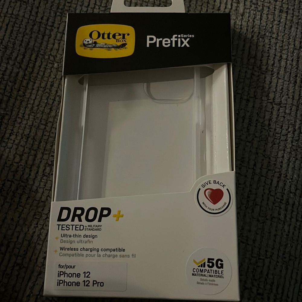 Brand new otter box  for iPhone 12/iPhone 12pro- clear.